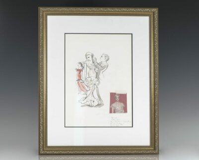 Hilary Knight Original Vanity Fair Watercolor Illustration.
