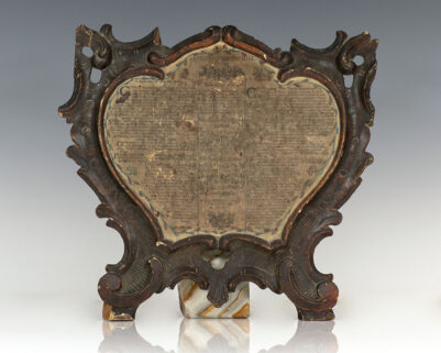 Rare 18th Century Heart-Shaped Christian Broadside.