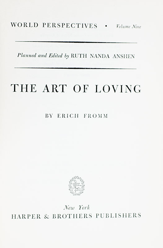 The Art of Loving