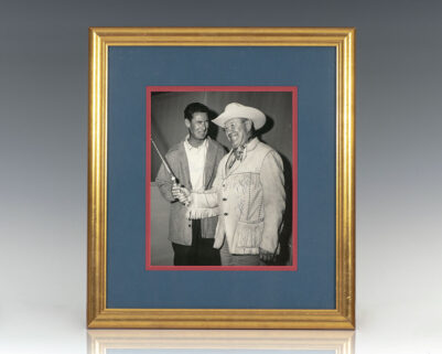 Ted Williams and Jim Thorpe Signed Photograph.