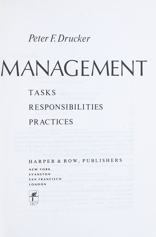 Management: Tasks, Responsibilities, Practices