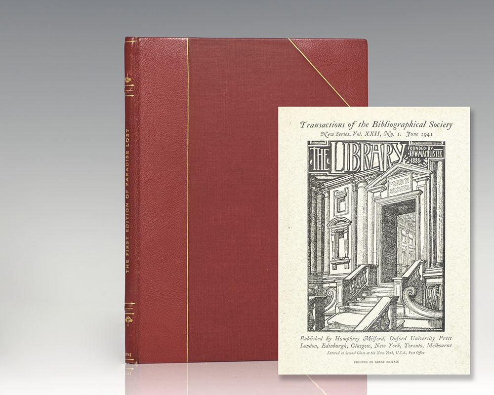 The First Edition of 'Paradise Lost'