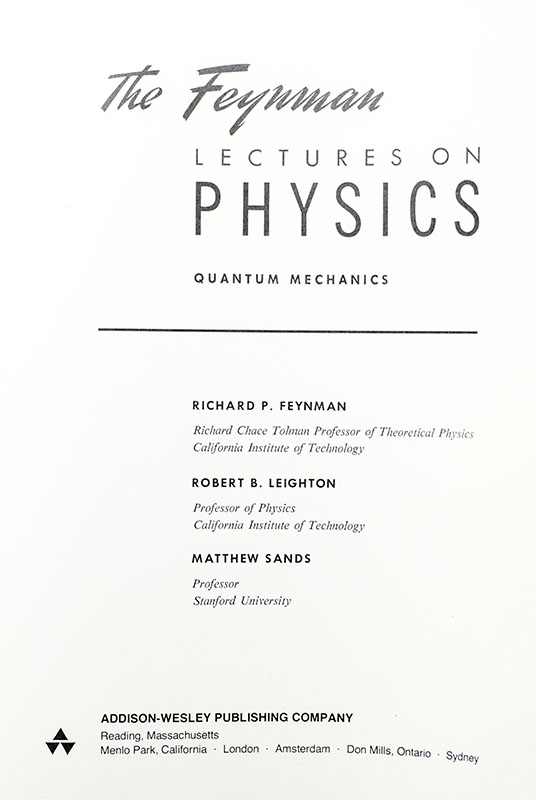 The Feynman Lectures On Physics