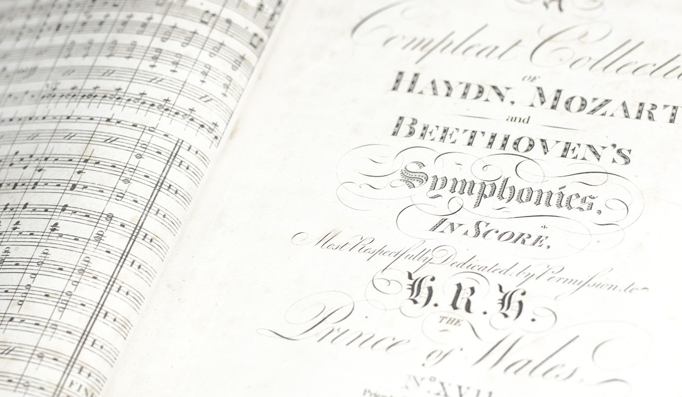 A Compleat Collection of Haydn, Mozart and Beethoven's Symphonies, in Score, Most Respectfully Dedicated, by Permission, to H.R.H The Prince of Wales