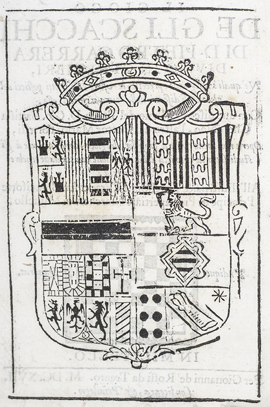 Il Gioco De Gli Scacchi Di D. Pietro Carrera Diviso in Otto Libri. (The Game of Chess)