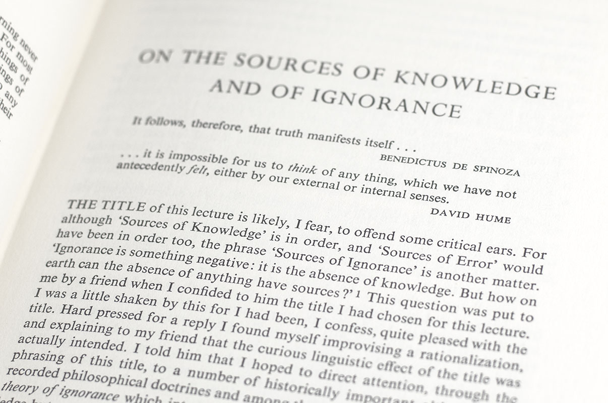 Conjectures and Refutations: The Growth of Scientific Knowledge