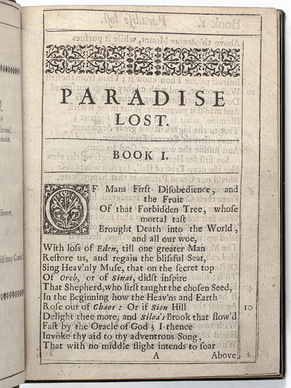 Paradise Lost: A Poem in Ten Books