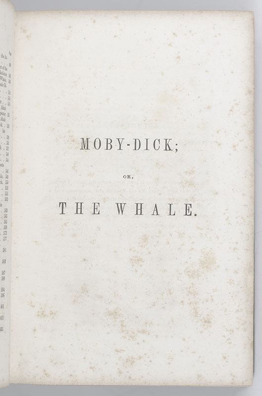 Moby Dick; Or, The Whale