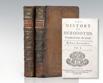 The History of Herodotus. Translated from the Greek. By Isaac Littlebury.