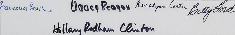 Five First Ladies Signed Photograph