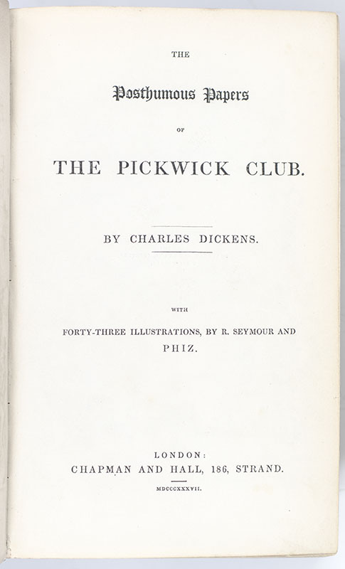 The Posthumous Papers of the Pickwick Club