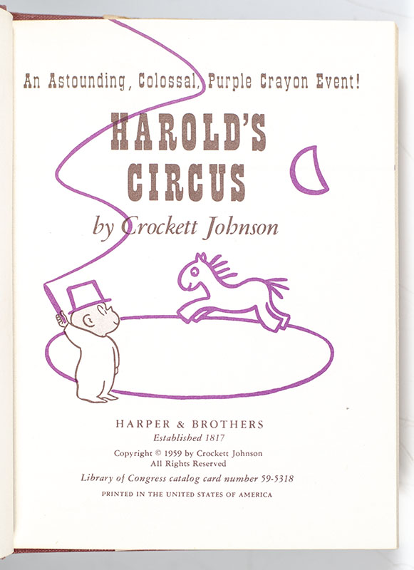 Harold's Circus: An Astounding, Colossal, Purple Crayon Event!