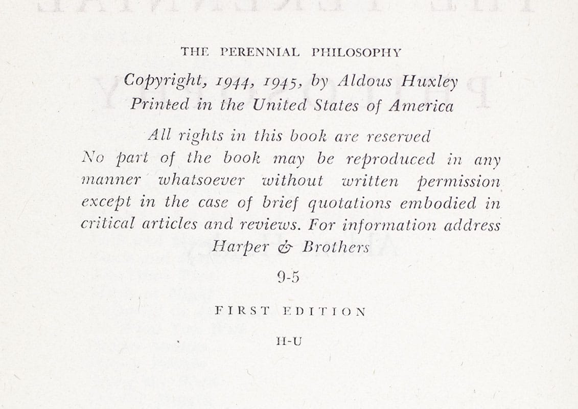 The Perennial Philosophy