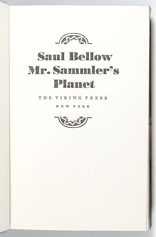 Mr. Sammler's Planet