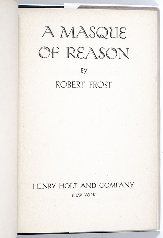 A Masque of Reason.