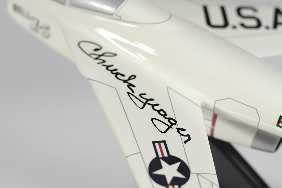 Chuck Yeager Signed Bell X-5 Experimental Research Plane