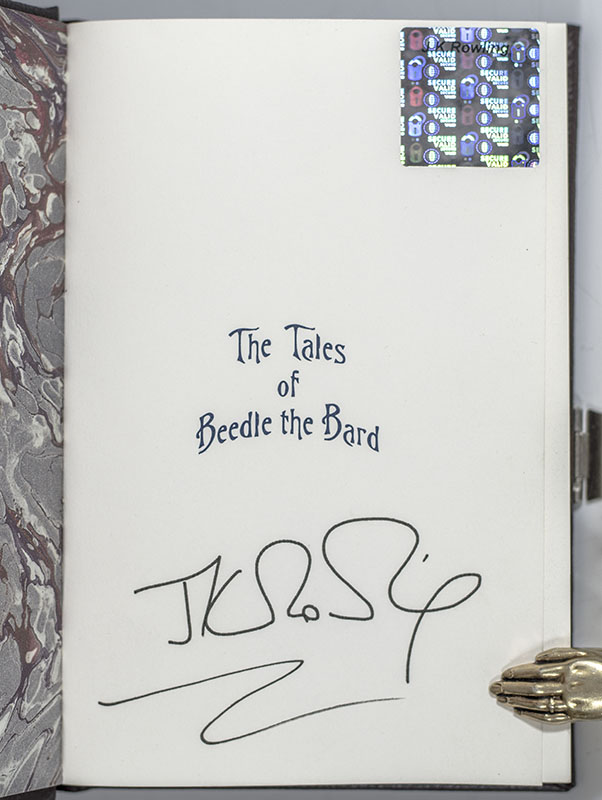 The Tales of Beedle the Bard. Translated from the Original Runes by Hermione Granger. With Commentary by Professor Albus Dumbledore