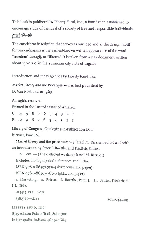Market Theory and the Price System