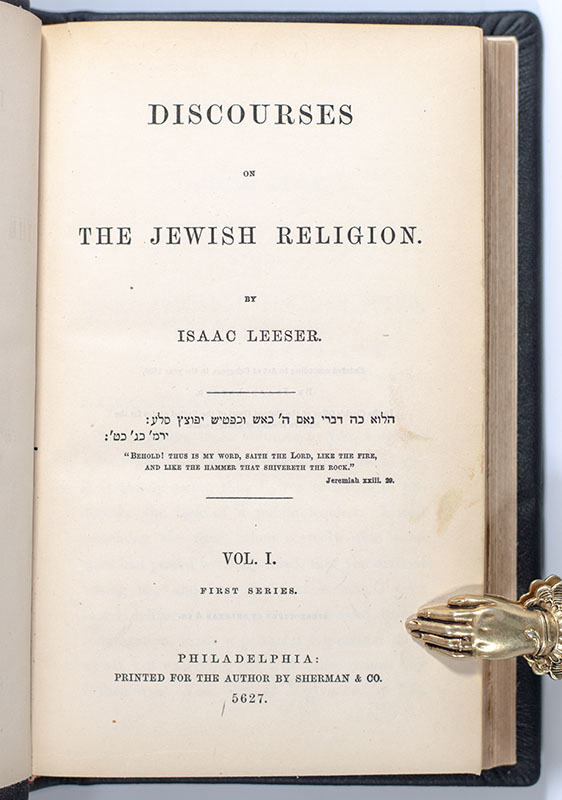 Discourses on the Jewish Religion