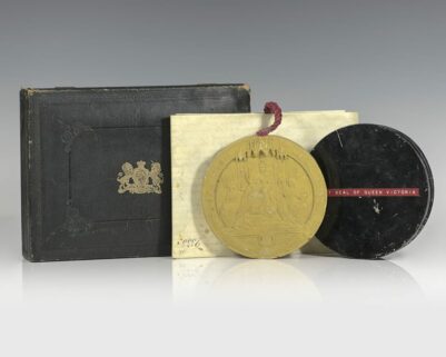 The Great Seal of Queen Victoria with Royal Patent.