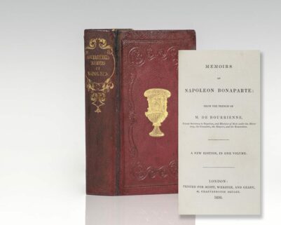 Memoirs of Napoleon Bonaparte: With a Fore-Edge Painting of Napoleon Leading His Troops to Battle. [Fore-Edge Painting].