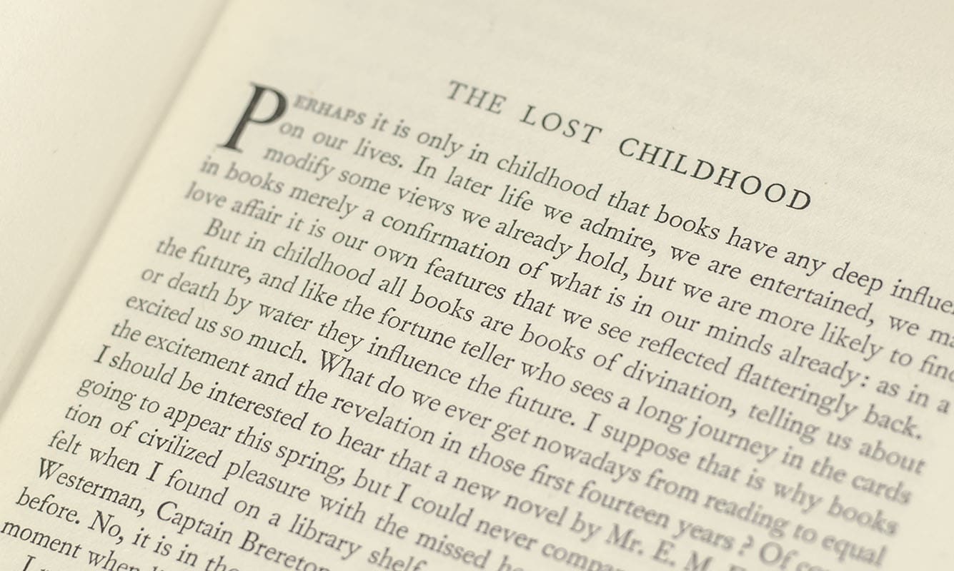 The Lost Childhood and Other Essays