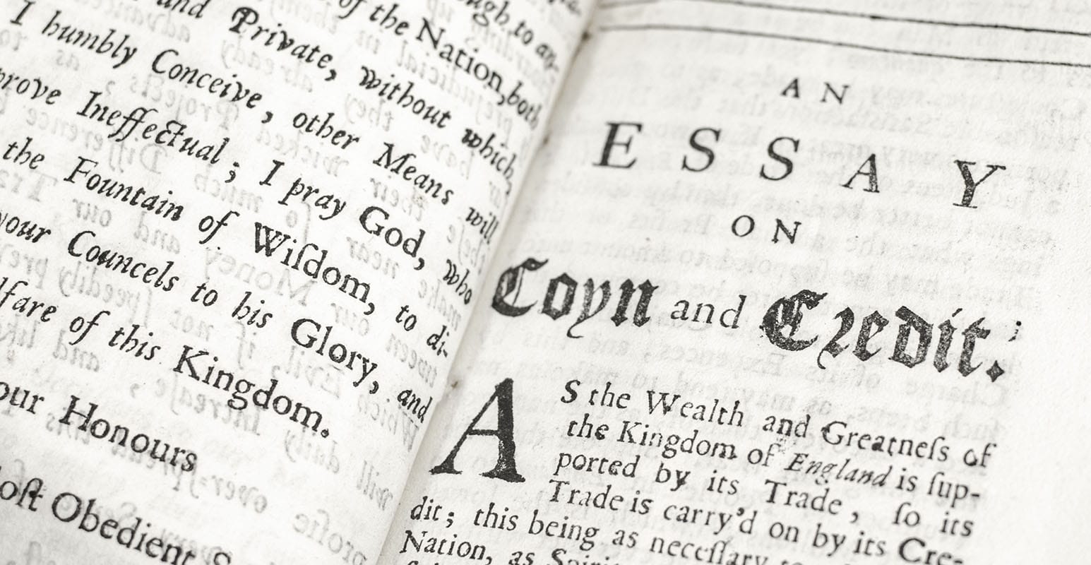 An Essay, on the Coyn and Credit of England: As They Stand with Respect to Its Trade