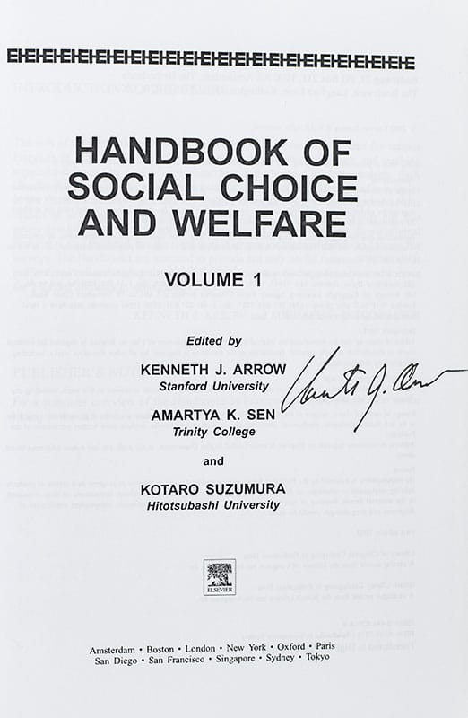 Handbook of Social Choice and Welfare