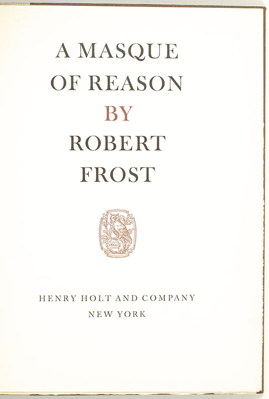 A Masque of Reason.