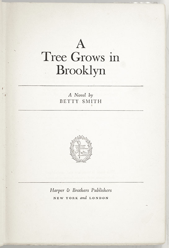 A Tree Grows In Brooklyn.