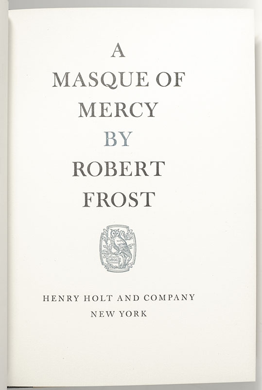 A Masque of Mercy.