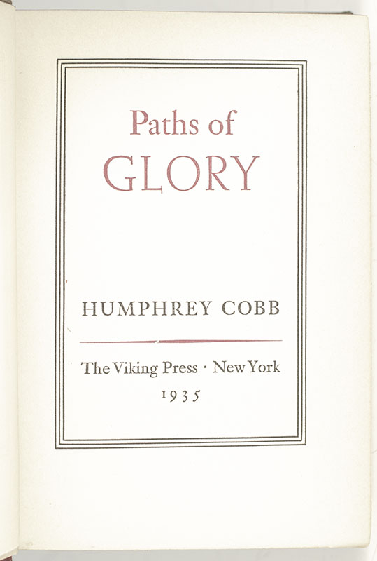 Paths of Glory.