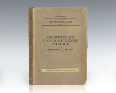 Geldtheorie Und Konjunkturtheorie. [Monetary Theory and the Trade Cycle].