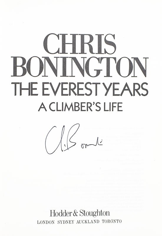 The Everest Years: A Climber's Life.
