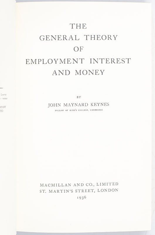 The General Theory of Employment, Interest and Money.
