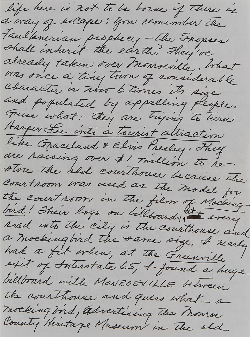 To Kill a Mockingbird. Original Harper Lee Drawing, Painting and Letter Collection. - Image 12