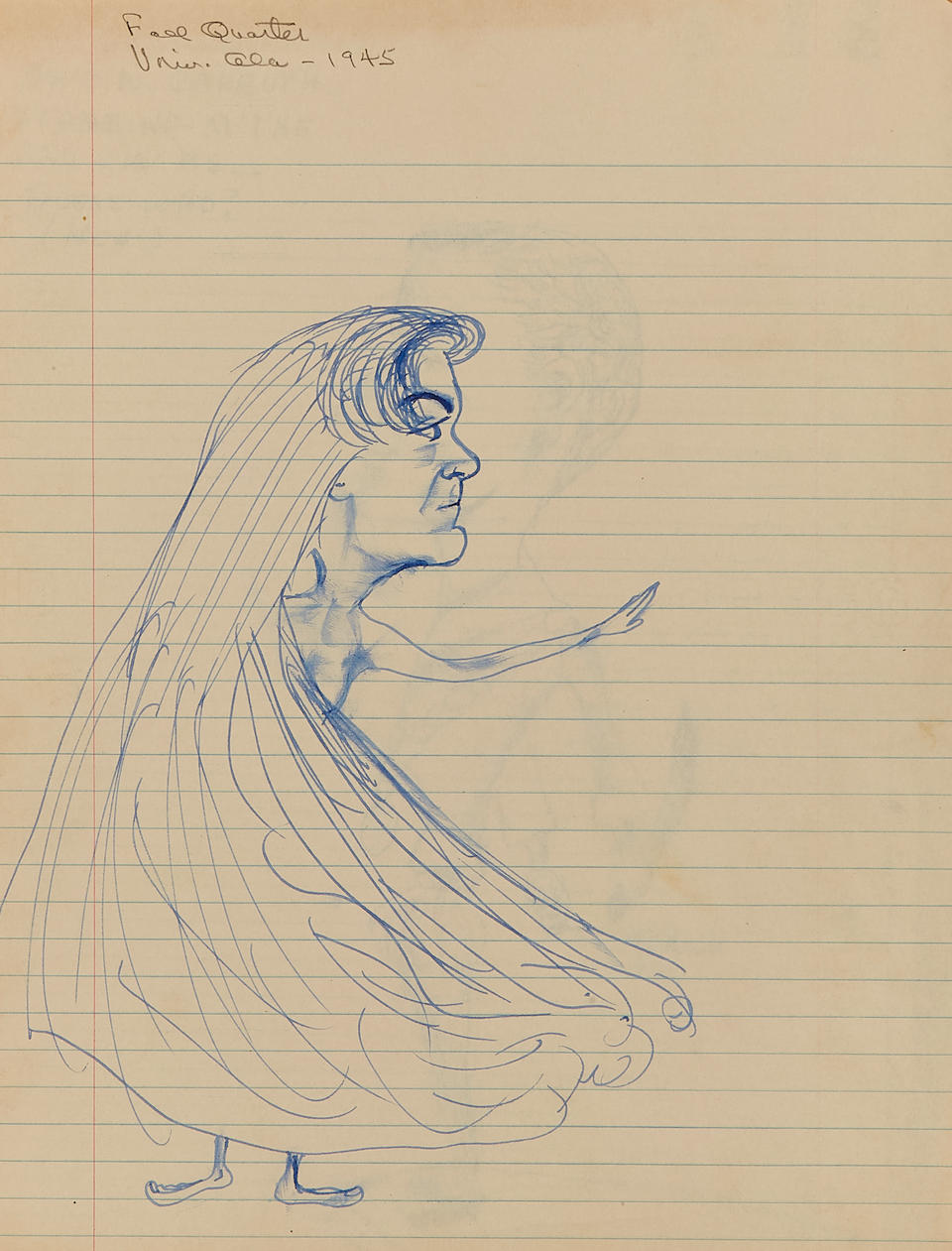To Kill a Mockingbird. Original Harper Lee Drawing, Painting and Letter Collection. - Image 2
