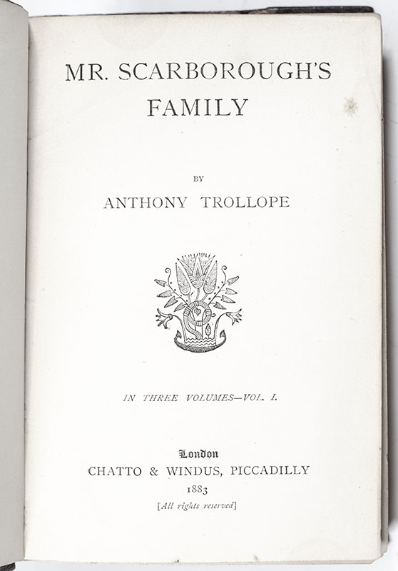 Mr. Scarborough's Family and An Old Man's Love.