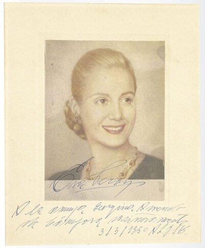 Eva Perón Signed Photograph.