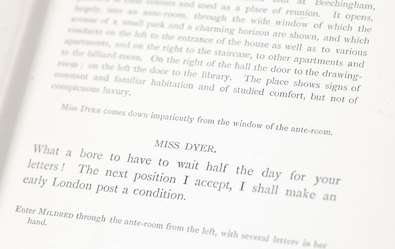 Theatricals: Two Comedies.