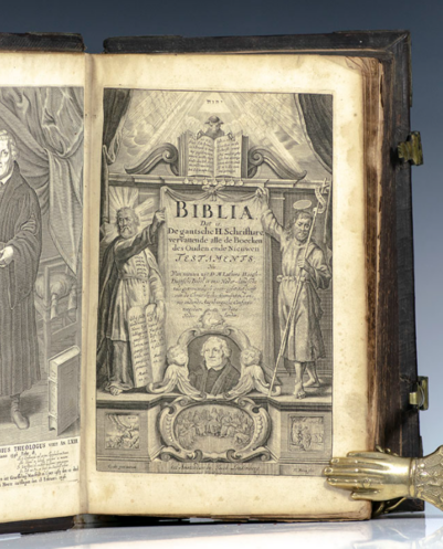 Biblia, Dat is, De gantsche H. Schriftuure vervattende alle de Boeken des Ouden ende Nieuwen Testaments; Nu Van nieuws uyt D.M. Luthers Hoogduitse Bybel in onze Nederlandsche Taale getrouwelyk overgezet, Tot dienst van de Christelyke Gemeynten, d'Onveranderde Augsburgsche Confessie toegedaan in deeze Nederlanden. [Biblia Neerlandica].