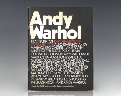 Andy Warhol: Transcript of David Bailey's ATV Documentary.
