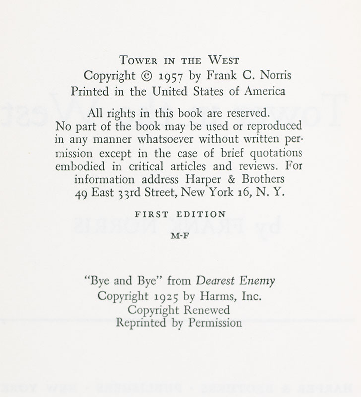 Tower in the West.
