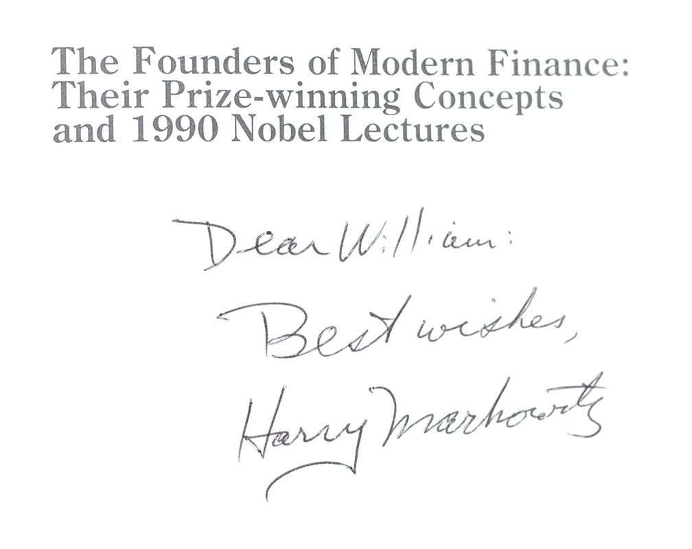 The Founders of Modern Finance: Their Prize-winning Concepts and 1990 Nobel Lectures.