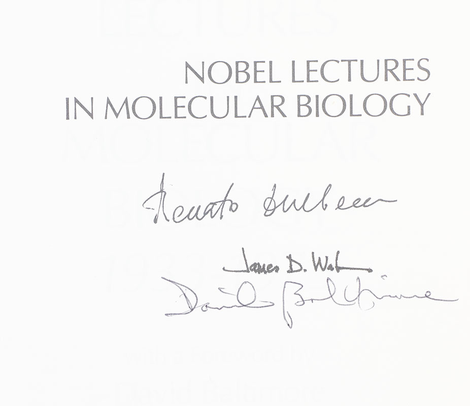 Nobel Lectures in Molecular Biology 1933-1975.