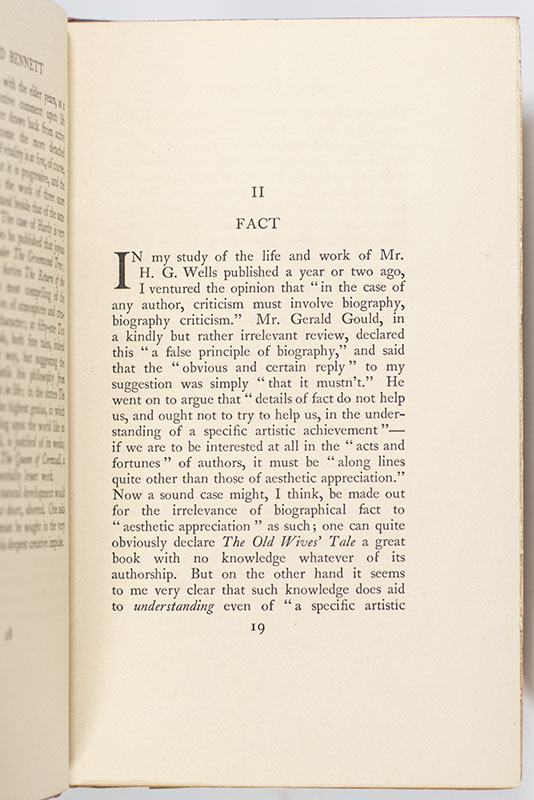 The Problem of Arnold Bennett.