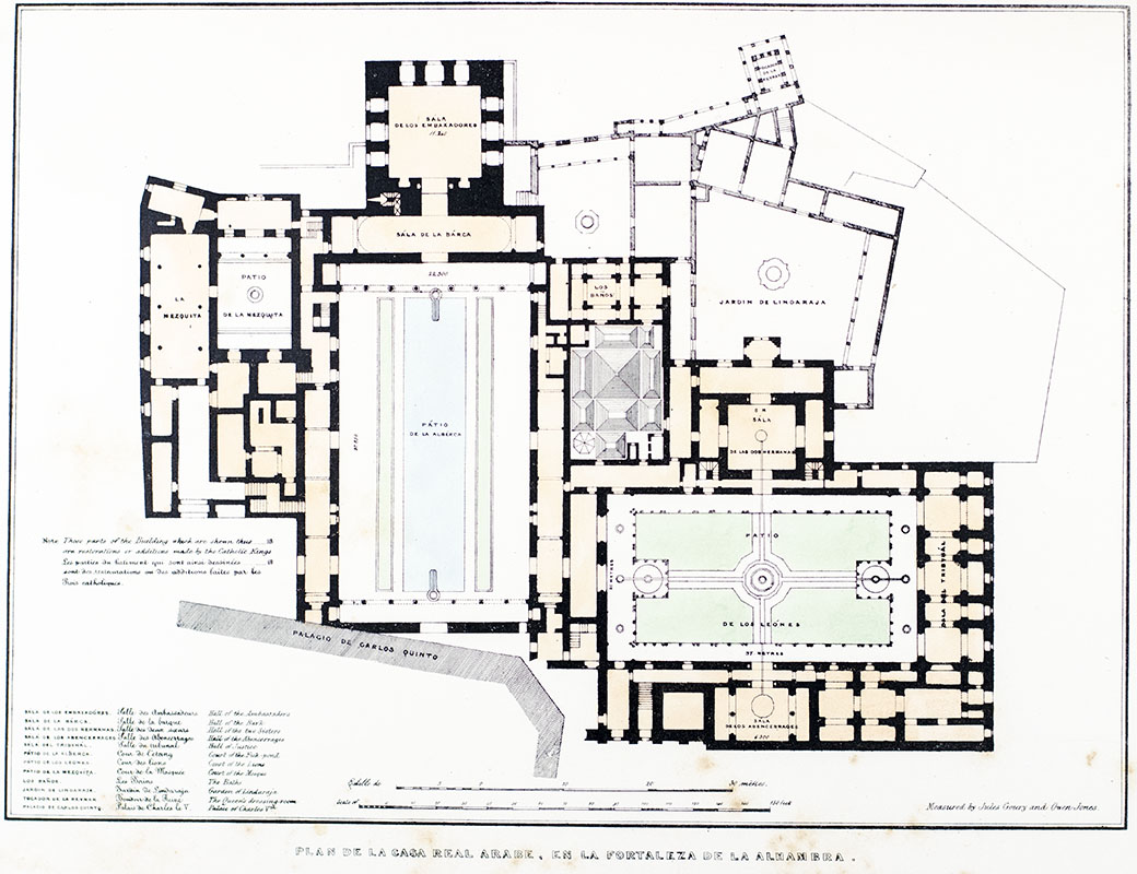 Plans, Elevations, Sections and Details of the Alhambra.