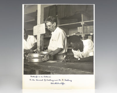 Albert Schweitzer Autograph Signed Photograph.