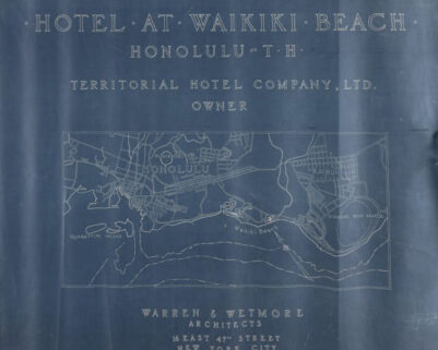 Hotel at Waikiki Beach Blueprint Portfolio.