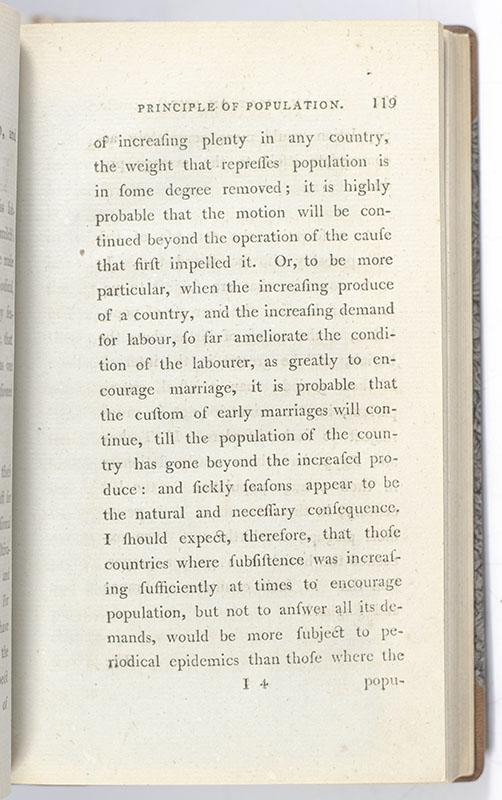 An Essay on the Principle of Population, as It Affects the Future Improvement of Society.